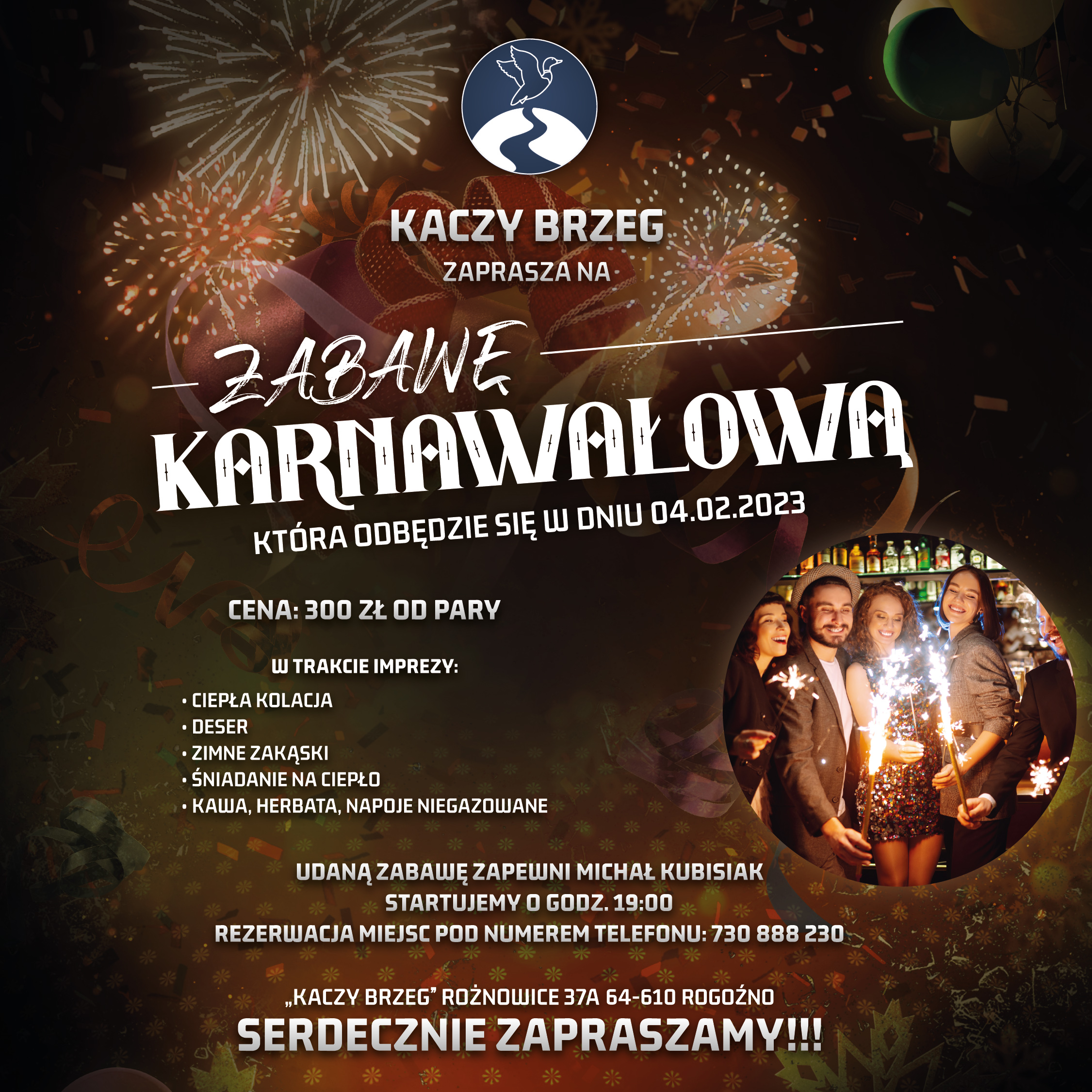 Zabawa Karnawałowa 2023 Kaczy Brzeg